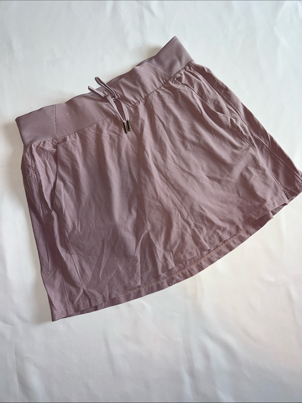 all in motion Lilac Drawstring Waist Mini Skort w 3 pockets Women’s Med